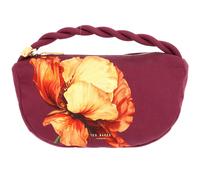 Ted Baker Isli Satin Statement Hardware Printed Hobo Bag Wine