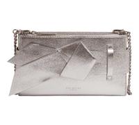 Ted Baker Jimmah Soft PU Bow Clutch Bag Silver - Col