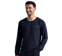 Ted Baker Langarm-Pyjama-Top | Atmungsaktives lässiges Herren-Langarm-T-Shirt - Navy M