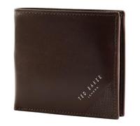 Ted Baker Prugs Embossed Corner Leather Bifold Coin Wallet Brown