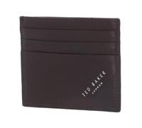 Ted Baker Leder Kartenhalter Raffles Embossed Corner Leather Cardholder Brown braun