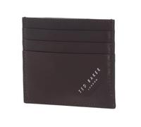 Ted Baker Leder Kartenhalter Raffles Embossed Corner Leather Cardholder Brown braun