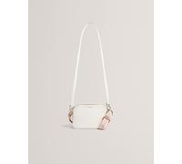 Ted Baker Luceele Webbing Leather Umhängetasche-Ivory Ivory M