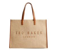 Ted Baker Pallmer Faux Raffia Large Icon Bag Taupe