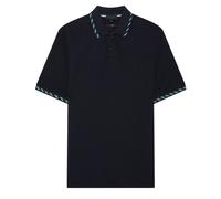 Ted Baker Polohemd mit Jacquard-House-Check - Marineblau S