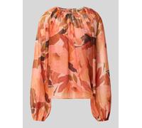 Ted Baker Relaxed Fit Bluse mit floralem Allover-Print Modell 'Sabrona' in Koralle, Größe 40