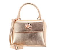Ted Baker Rosama Rose Detail Mini Metallic Top Handle Bag Rosegold