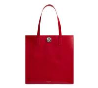 Ted Baker Rosenni Rose Detail Crinkle Large Tote Bag-Red Rot M