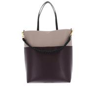 Ted Baker Schultertasche Shopper Wynslow Woven Handle Colourblock Bag Wine mehrfarbig