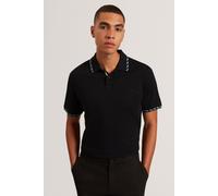 Ted Baker Ss House Check Jacquard Polo Black Größe: L | Poloshirts Outlet | Herren | Schwarz