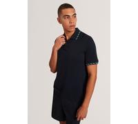 Ted Baker Polohemd mit Jacquard-House-Check - Marineblau XL