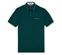 TED BAKER Tortila Stripe Collar Herren Polo-Shirt 242808-DK-GREEN S