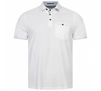 TED BAKER Tortila Stripe Collar Herren Polo-Shirt 242808-WHITE XS