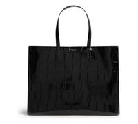 Ted Baker Shopper Schultertasche Vivvien Croc Effect Icon Bag Black schwarz