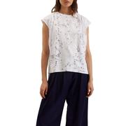 Ted Baker Vleena Printed Burnout Vest Top White Größe: 42 | Blusen Outlet | Damen | Weiß