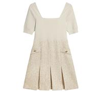 Ted Baker Vulpad Minikleid Aus Bouclé-strickoberteil In Elfenbein EU 40 / UK 12