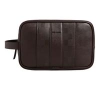Ted Baker Waydee House Check Washbag Brown - Choc