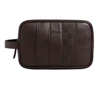 Ted Baker Waydee House Check Washbag Brown - Choc