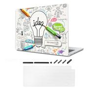 TeDaWen MacBook Hülle Kompatibel mit MacBook Air 15,3 Zoll 2025-2023 Release New (Modell: MacBook Air 15 A3241 M4 A3114 M3 A2941 M2 Chip), Hartschalengehäuse mit Tastaturabdeckung，Glühbirne -2