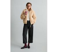 Blouson MARC O'POLO DENIM, Damen, Gr. S, sandpaper, Obermaterial: 100% Polyester. Futter: 100% Polyester, Rippstrickbündchen, Jacken Blouson, Stehkragen, Teddy-Blouson regular fit (71350356-S) sandpap