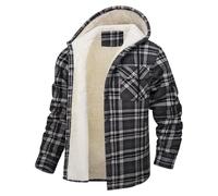 Teddy Jacke Herren Winterjacke Arbeitsjacke Flanell Jacke Hemdjacke Holzfällerjacke Herbstjacke Jacken Dickies Sherpa Teddyfleece Kapuzenpullover Strickjacke Holzfällerhemd Hoodie Fleecejacke