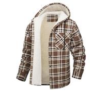 Teddy Jacke Herren Winterjacke Arbeitsjacke Flanell Jacke Hemdjacke Holzfällerjacke Herbstjacke Jacken Dickies Sherpa Teddyfleece Kapuzenpullover Strickjacke Holzfällerhemd Hoodie Fleecejacke