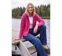 Fellimitatjacke CECIL, Damen, Gr. XS (36), pink (pink flash), Stoff, 100% Polyester, unifarben, comfort fit normal, ohne Ausschnitt, normaler Saum, Jacken, mit Kapuze (70563657-XS) pink flash