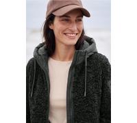 Fellimitatjacke CECIL, Damen, Gr. S (38), grün (olive night), Plüsch, Oberstoff: 100% Polyester. Oberstoff 2: 85% Polyester, 15% Baumwolle. Futter: 100% Polyester. Füllung: 100% Polyester, unifarben, 