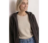 Street One Teddy-Jacke mit Kapuze und Taschen Black Coffee 46
