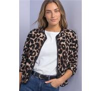 Kurzjacke STREET ONE, Damen, Gr. 44, schwarz, Plüsch, Obermaterial: 100% Polyester. Futter: 100% Polyester, taillenbedeckt, Rundhals, Jacken Kurzjacke, mit seitlichen Eingrifftachen (78389309-44) schw
