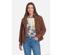 Teddy-Jacke mit Stehkragen Dark Coffee 42