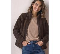 Street One - Teddy-Jacke mit Stehkragen und Zipper auburn brown - Gr. - 36