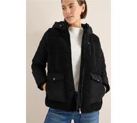 Fellimitatjacke CECIL, Damen, Gr. XL (44), schwarz, Stoff, Teddy-Material: 100% Polyester; Softshell: 100% Polyester; Futter: 100% Polyester, unifarben, comfort fit normal, ohne Ausschnitt, elastische