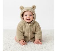 Teddy Jacke Soft Green - Newborn Winter Teddy | Little Dutch - 50/56