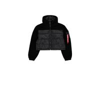 Alpha Industries Damen Bomberjacke Teddy Puffer black L