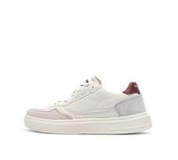 Teddy Smith 120004 Herren-Sneaker, Weiß/Bordeauxrot, weiß, 42 EU