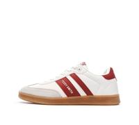 Teddy Smith 120098 Herren-Sneaker, Weiß/Bordeauxrot, bordeaux, 45 EU