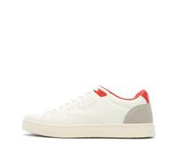 Teddy Smith 1642 Herren-Sneaker, Weiß/Rot, rot, 41 EU