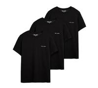 Teddy Smith Wasserfall-T-Shirts, Schwarz, 3 Stück, Schwarz , S