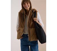 Steppweste CECIL, Damen, Gr. M (40), braun (schwarz toffee braun), Stoff, Oberstoff: 100% Polyester. Oberstoff 2: 100% Polyester. Futter: 100% Polyester. Füllung: 100% Polyester, unifarben, comfort fi