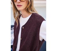 Street One Studio Damen Teddy-Weste mit V-Neck und Knöpfen