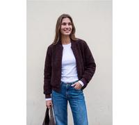 Blouson STREET ONE STUDIO, Damen, Gr. 46, braun (russet rot), Fleece;Stoff, Oberstoff: 100% Polyester. Futter: 100% Polyester, unifarben, regular fit normal, Rundhals, Bündchen, Jacken Blouson, in Uni