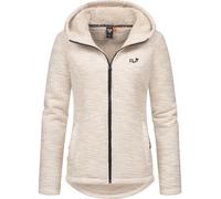 Teddyfell gefütterte Strickjacke "Lyshka Melange" Taupe XXXL
