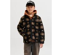 Teddyfell Jacke Boys 164 Schwarz