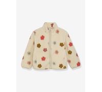 Teddyfleece-Jacke mit Allover-Blumenprint Mädchen MINYMO, Futter Gr. 110