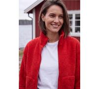 CECIL - Teddyjacke mit Stehkragen und Zipper flame red - Gr. - XS