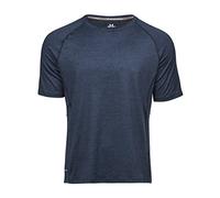 Tee Jays Cool Dry Herren T-Shirt, Kurzarm (S) (Marineblau meliert)
