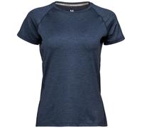 TJ7021 Tee Jays Damen schnelltrocknendes Sport T-Shirt Navy Melange M