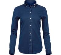 Tee Jays Damen Denim Twill Bluse langarm Tee Jays 4003 S Blau