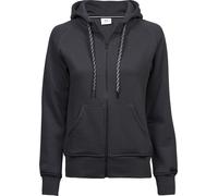 Tee Jays Damen Kapuzen Sweatjacke 5436 dark grey (solid) XXL